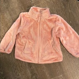 Fuzzy zip up jacket